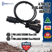 Elecbrakes Plug & Play 35mm Round - 35mm Round Adapter for Elecbrakes EB2 Bluetooth Electric Brake Controller Trailer Boat Caravan 12V 24V