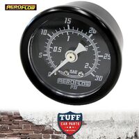 Aeroflow Black 0 - 100 PSI EFI Fuel or Oil Pressure Gauge 1.5" 38mm 1/8" NPT