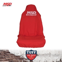 MSD Ignition Red Throw Over Slip On Car Seat Cover (Single)