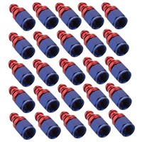 Proflow Bulk Pack Straight Push On Hose End -06AN, 25pc