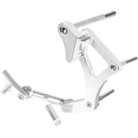 Proflow Alternator Bracket Kit, Aluminium For Ford V8 Cleveland 302 351C Drivers Side Mid Mount, Silver