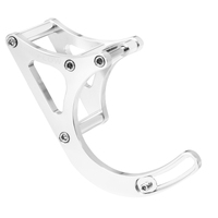 Proflow Alternator Bracket Kit, Aluminium For Holden V8 Passengers Side Mid Mount V8, Silver