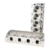 Proflow Cylinder Heads SuperMax 215, Bare, Aluminium, SB Ford 302-351 Cleveland, 3V, 73cc Chamber, 215cc Intake Runner, 630HP Out of Box, Pair