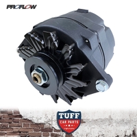 Proflow Black Wrinkle Alternator 140 AMP Internal Regulator for Holden Red 6cyl 149 161 173 New