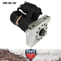 Proflow Master Torque 1.9hp Gear Reduction Mini Starter Motor Black Wrinkle 153T 168T for Chevrolet V8 1.4Kw