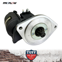 Proflow Power Torque 1.9hp Gear Reduction Mini Starter Motor Black for 289 302 351 Small Block Ford Windsor & Cleveland Automatic 1.4Kw 4.40 Ratio