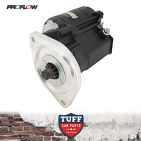 Proflow Power Torque 1.9hp Gear Reduction Mini Starter Motor Black for 289 302 351 Small Block Ford Windsor & Cleveland Manual 1.4Kw 3.25 Ratio