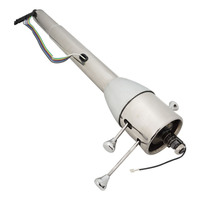 Proflow Universal Steering Column, Manual Collapsible Column, Stainless Tube Chrome Honey Pot, 5 Position Tilt, 28" Long ,Kit