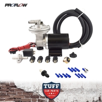 Proflow Universal Compact Electric Brake Vacuum Pump Kit 12 Volt with Brake Vacuum Switch, Bracket, Hose, Wiring & Check Valve
