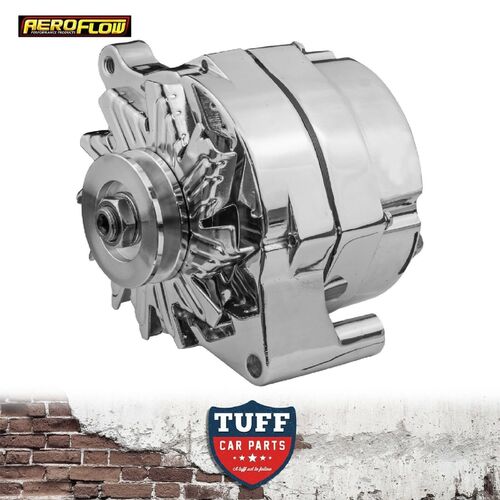 Ford Cortina TE TF 6 Cyl 200 250 Aeroflow Chrome Alternator 100 Amp Internal Reg