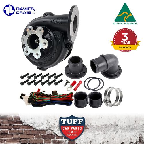 Davies Craig EWP80 Alloy Flange Electric Water Pump Kit 80LPM / 21GPM Remote 12 Volt for 2lt Engines DC 8006