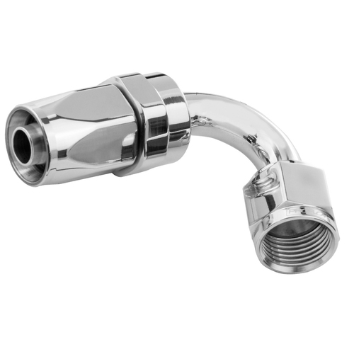 Proflow 120 Degree Hose End -20AN Hose to Female, Polished