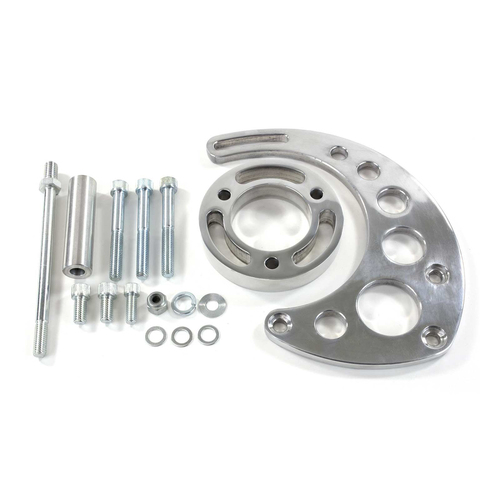 Proflow Aluminium Alternator Bracket Kit, For Chevrolet BB Long Pump, Top Drivers Side Mount, Polished