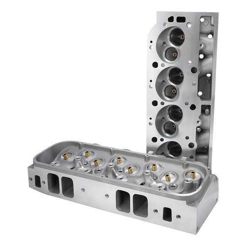 Proflow Cylinder Heads, SuperMax 335, Aluminium, Bare 120cc Chamber, Straight Plug, 335cc Intake Runner, BB Chevrolet, Pair