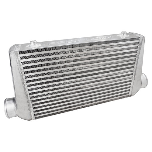 Proflow Intercooler, Bar & Plate, 450 x 300 x 76mm, 2.50'' Outlets, Aluminium, Universal, Natural