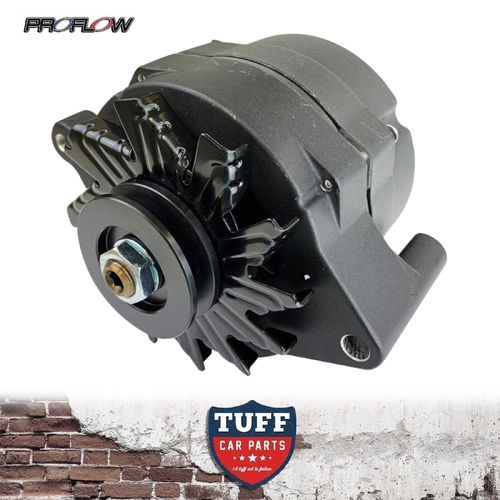 Proflow Black Wrinkle Alternator 100 AMP Internal Regulator for Ford Cleveland V8 302 351 New