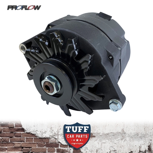 Proflow Black Wrinkle Alternator 100 AMP Internal Regulator for LH LX UC Holden Torana 6cyl New