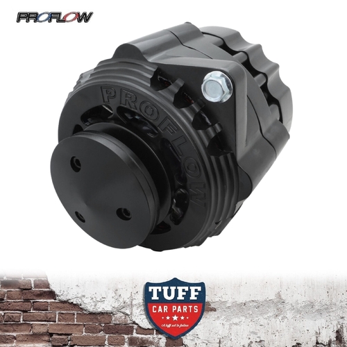 Proflow Universal Black Alternator 170 AMP Billet Housing V-belt 6-Groove Pulley New