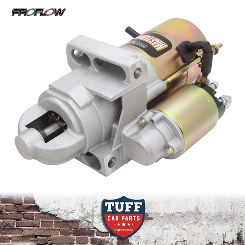 Proflow Master Torque 1.9hp Gear Reduction Starter Motor Black 168T Staggered for Chevrolet V8 1.4Kw