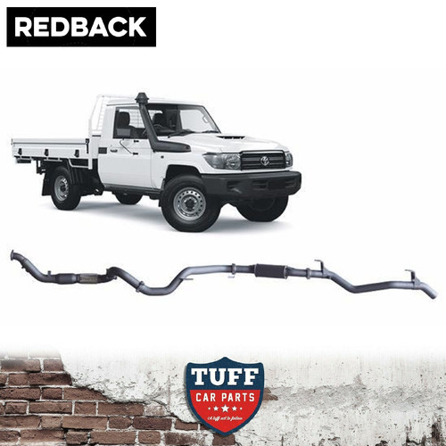 03/2007 - 10/2016 Toyota Landcruiser 79 Series Single Cab (Muffler, With Cat) Redback Performance Exhaust Turbo Back 