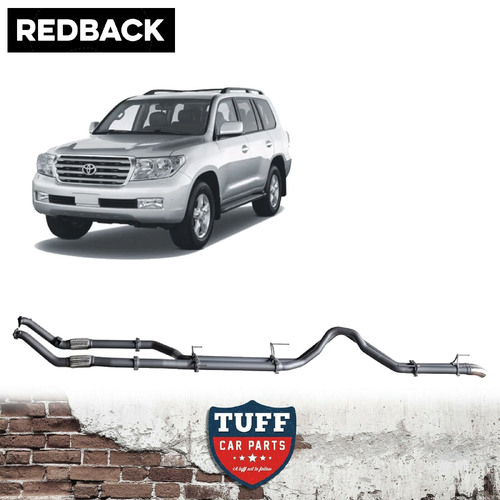 11/2007 - 09/2015 Toyota Landcruiser 200 Series 4.5L V8 (Resonator, With Cat) Redback Performance Exhaust Turbo Back 