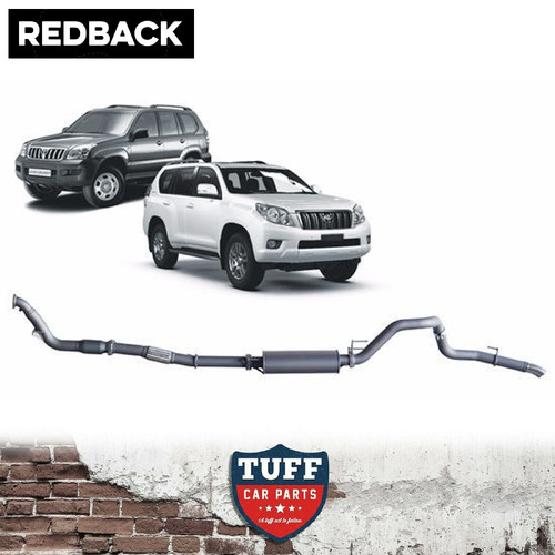 1/2006-07/2015 Toyota Prado 120/150 Series 1KD-FTV (Muffler, With Cat) Redback Performance Exhaust Turbo Back 